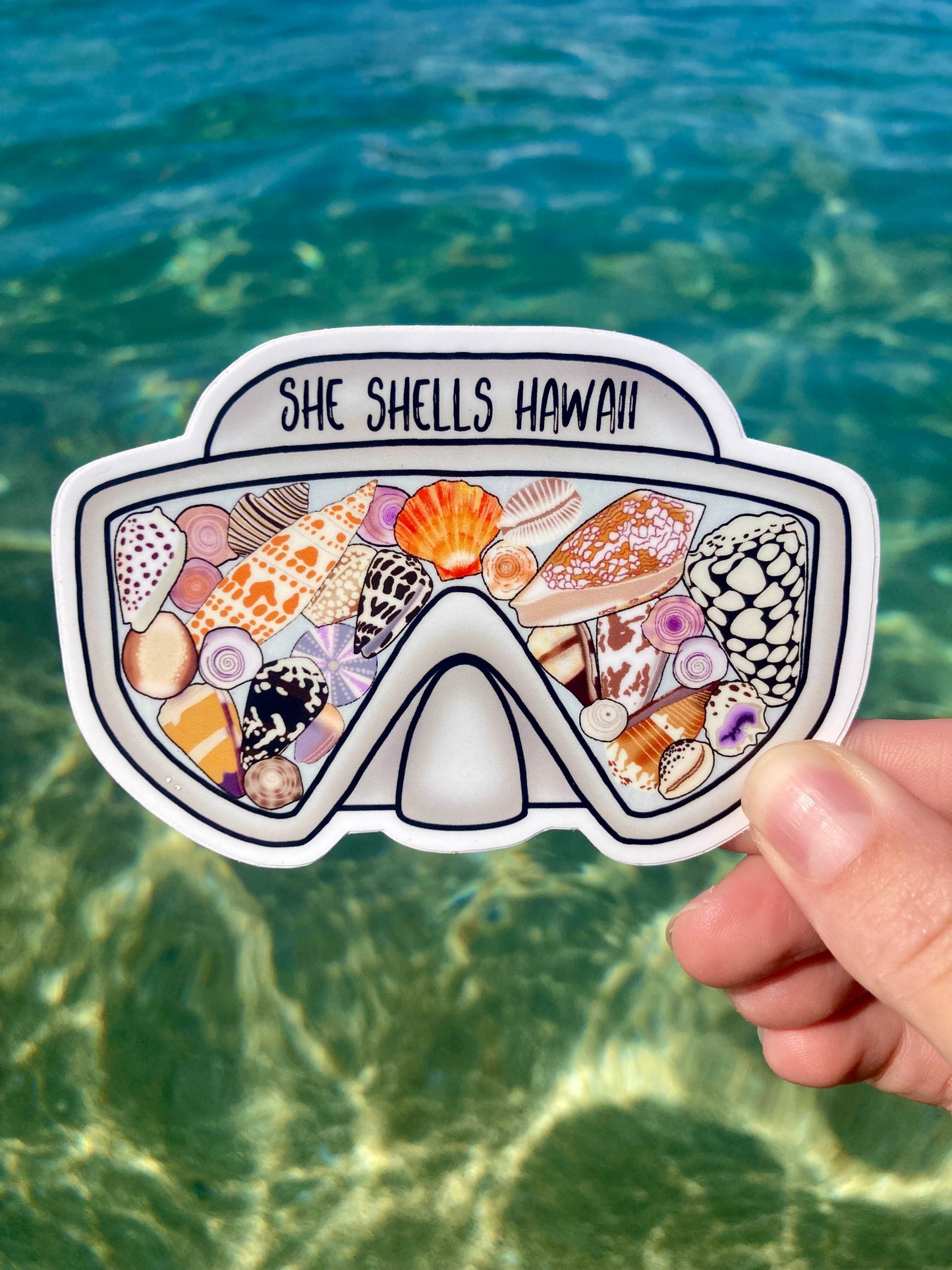 Shell Mask Sticker