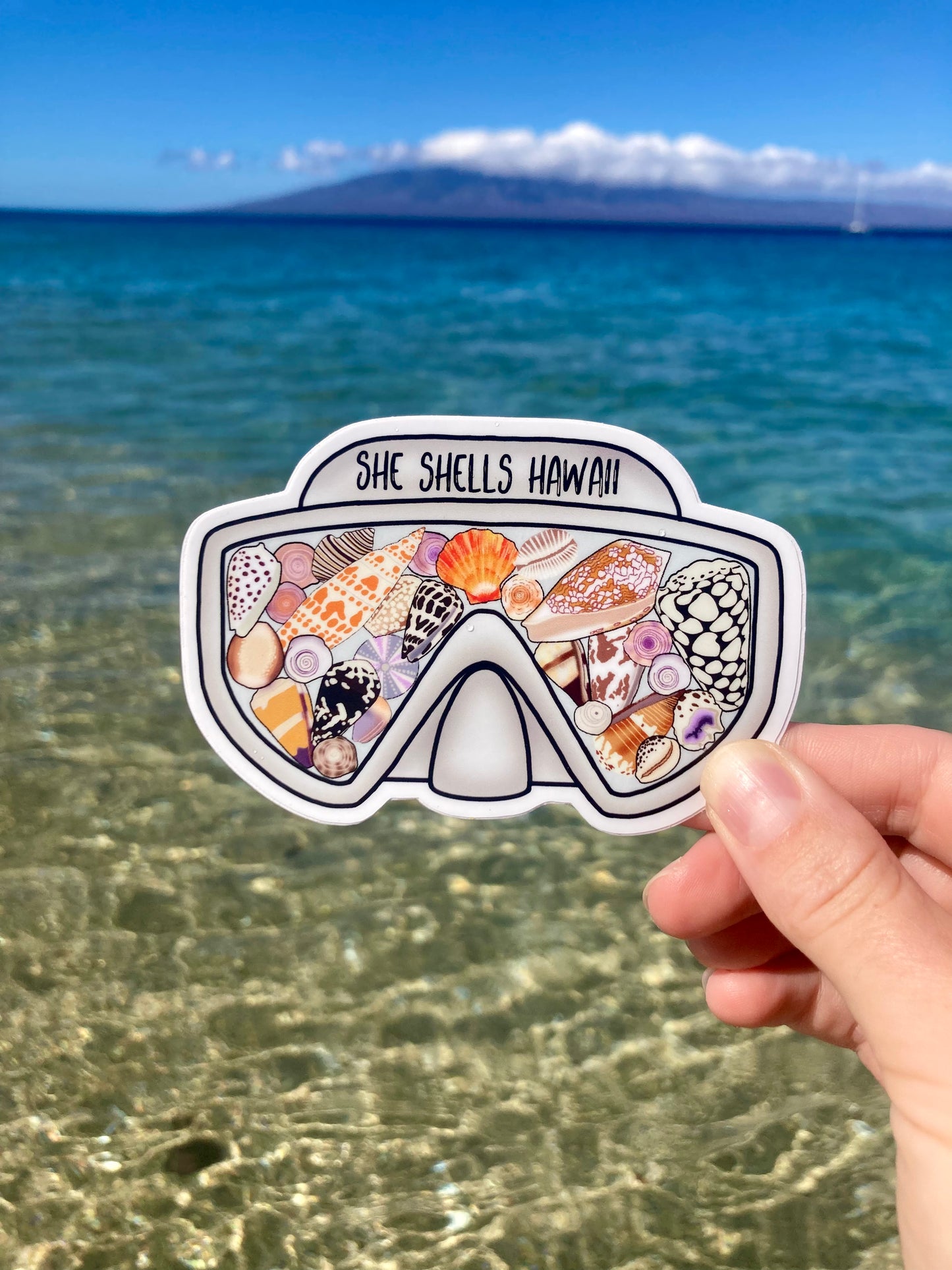 Shell Mask Sticker